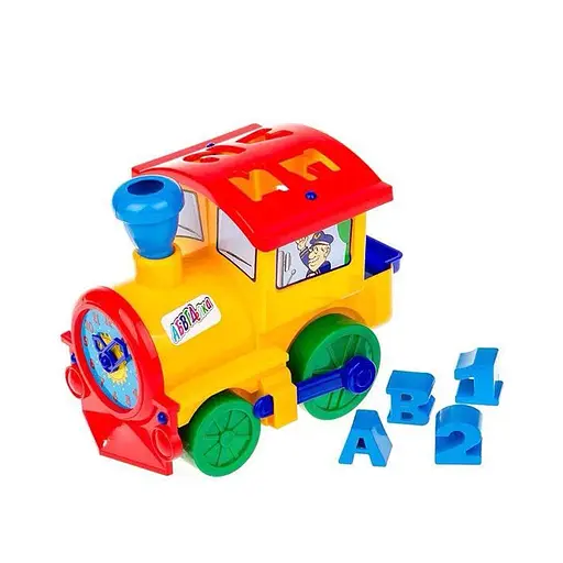 Сортер-паровоз Солнышко №1, 1-015 (В ассортименте)