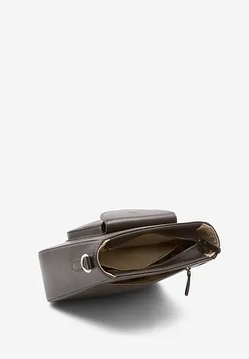 Шкіряна сумка Stella темно-коричнева - фото 8