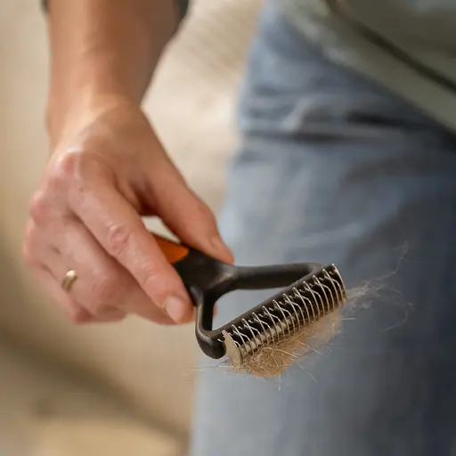 Грабли-колтунорез для груминга собак и кошек Fiskars Dematting Rake 7 см (2009136) - фото 6