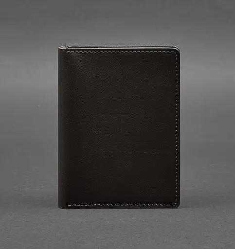 Кожаная обложка-органайзер для документов 6.1 темно-коричневый краст - фото 1