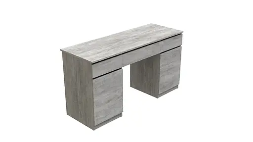 Стіл комп'ютерний Віто 2 Ferrum-decor 750x1400x500 ДСП Бетон 16 мм (FRD-104835) - фото 3