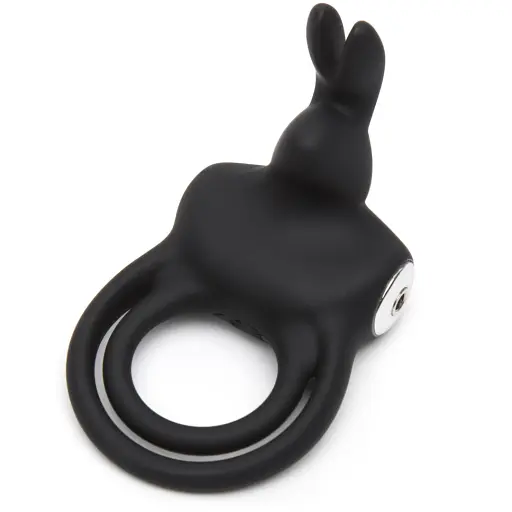 Ерекційне кільце Happy Rabbit Black 8.9 см (чорний)