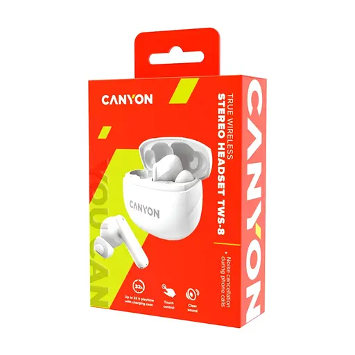 Наушники Canyon TWS-8 White (CNS-TWS8W) - фото 5