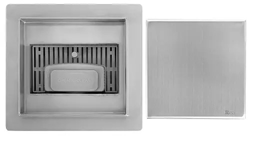 Трап для душу Rea Neo 15X15 nickiel brushed REA-G6207 - фото 5