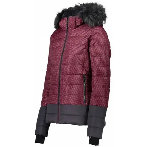 Куртка CMP Woman Jacket Zip Hood 39W1656 Merlot XS (1097-39W1656F-11ZD 36) - фото 3