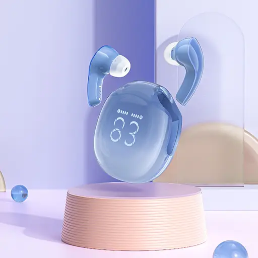 Навушники бездротові Acefast TWS T9 вакуумні сині - фото 2