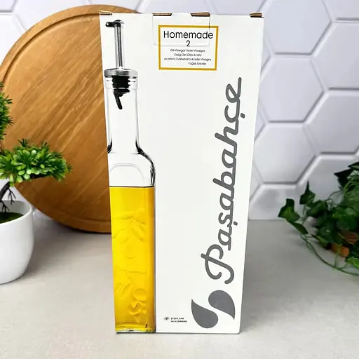 Набір ємностей Pasabahce Homemade для олії та оцту 0.5 л з дозатором, 2 шт. (80229-2) - фото 4