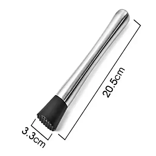 Мадлер товкушка пестик для коктейлів мохіто з нержавіючої сталі, Kitchen Master 87485 - фото 3