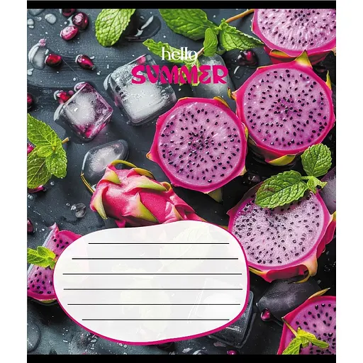 Тетрадь ученическая "Фруктовый сет" Leader 018-530414K-3 в клеточку, 18 листов - фото 1