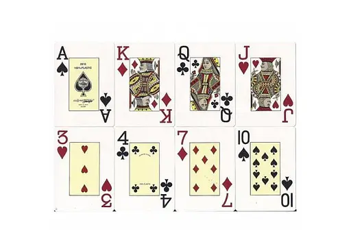 Карти гральні United States Playing Card Company Fournier 2800 Titanium Jumbo Index (red) (1028935-1) - фото 3