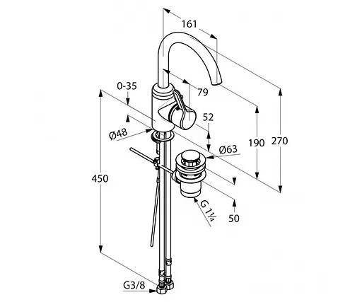 Смеситель для умывальника Kludi Bingo Star 420300578 - фото 2
