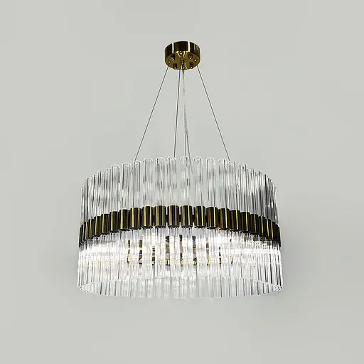 Элегантная модель подвесной люстры Ø 60 см Ст. MJ 230-600 AB | Line F - фото 2