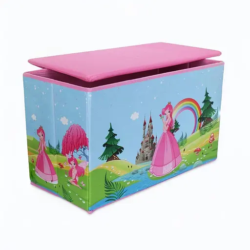 Текстильный ящик для игрушек C 68851-4 складной с рисунком принцессы 31 х 60 х 35 см - фото 2