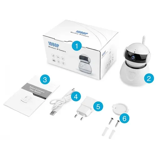 Поворотная камера Sannce Wi-Fi IP HD 1080P Escam Wanscam Оригинал - фото 8