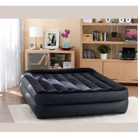 Двоспальний надувний матрац Intex 64124 з вбудованим електронасосом, 152x203x42см - фото 7
