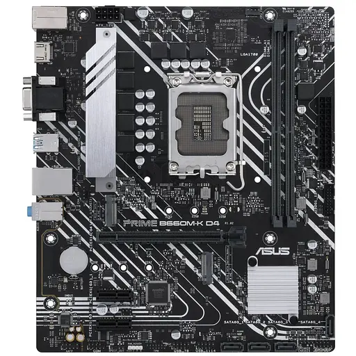 Материнская плата ASUS PRIME B660M-K D4 (PRIME B660M-K D4) (Socket 1700, Intel B660, Micro-ATX) Б/у - фото 1
