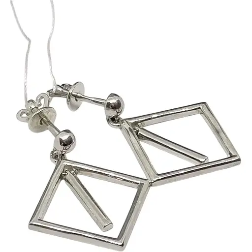 Срібні сережки-пуссети Імперія золота. СП477С