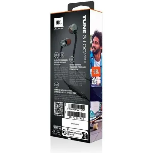 Навушники з мікрофоном JBL Tune 310C Black (JBLT310CBLK) - фото 8
