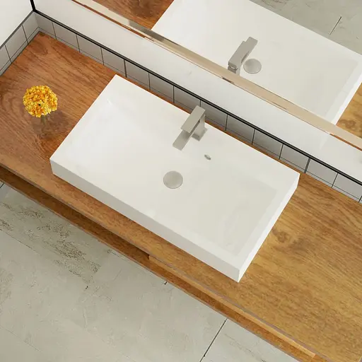 Раковина матовая накладная Amidicon Laguna 80 800x430 из литого камня LAGUNA_80_MAT, Белый матовый - фото 8