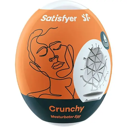 Самозмащувальний мастурбатор-яйце Satisfyer Masturbator Egg Crunchy