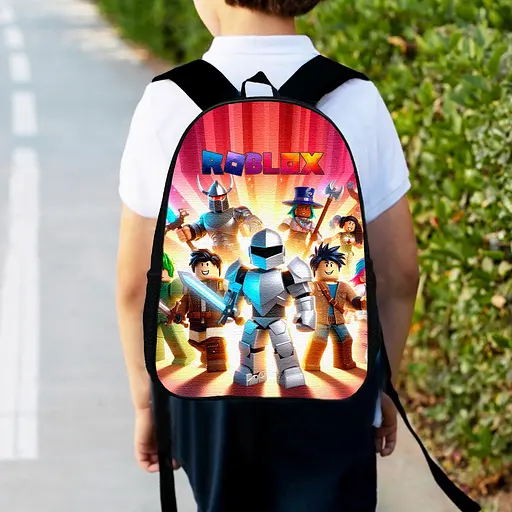 Рюкзак детский Роблокс 34х27 см ранец Roblox городской c принтом для мальчика (00535)