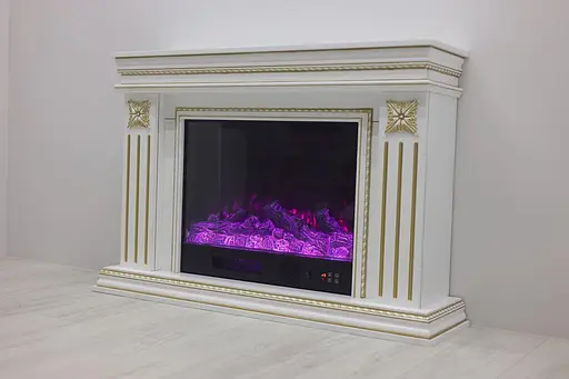 Електричний камін Valencia Gold Bluetooth звук потріскування дров 1500Вт (10080115) - фото 9