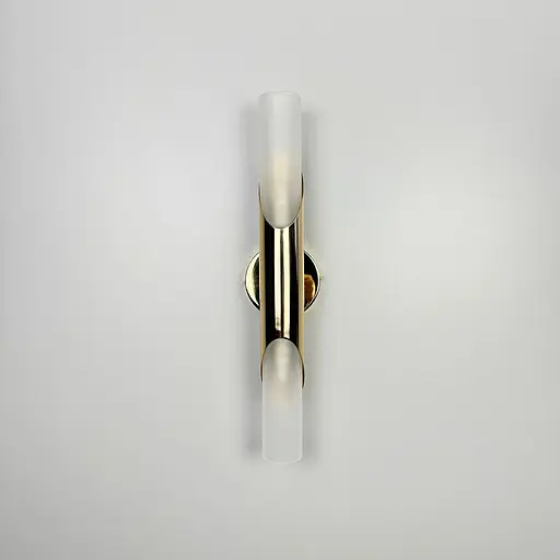 Бра в золотом корпусе с двумя матовыми плафонами 44х5,5х8 см Line F Арт. YG 370/2 GD  - фото 3