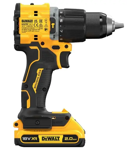 Дриль-шуруповерт DeWalt акумуляторний безщітковий ударний з АКБ та ЗП DCD799D2T - фото 5