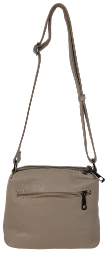 Женская кожаная сумка через плечо Borsacomoda бежевая sum0028735 - фото 4