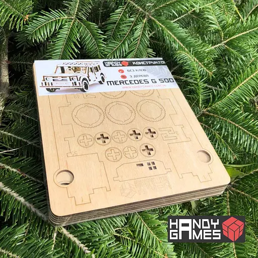 Дерев'яний конструктор Мерседес 105 деталей - фото 4