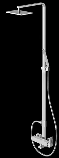 Душова система Kohlman Saxo chrome QW276S, Хром - фото 2