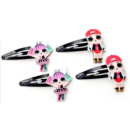 Зажим детский для волос "LOL-1" La-beauty 0109-068-1, 10 пар - фото 2