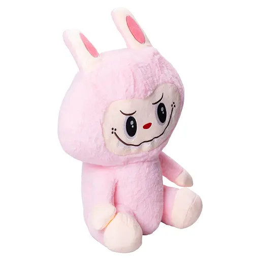 М'яка іграшка-плед та подушка 3 в 1 Лабубу 50 см Рожевий Colorful Home LAB2P - фото 5