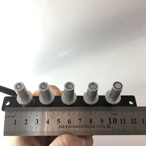 Блок кнопок переключения скоростей для кухонной вытяжки с проводом и фишкой (универсальный) - фото 9