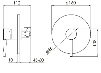 Гигиенический душ скрытого монтажа Volle Cruze хром SET20240408 - фото 3