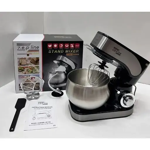 Кухонная машина комбайн Zepline ZP-136 Черный 3500 Вт - фото 6