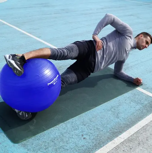 М'яч для фітнесу (фітбол) Power System PS-4018 Ø85 cm PRO Gymball Blue (PS-4018_85cm_Blue) - фото 2