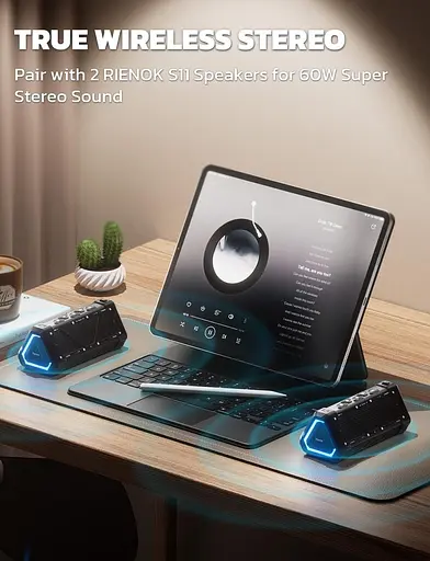 Бездротовий портативний водонепроникний динамік - фото 5