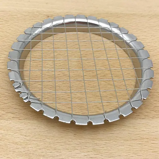 Салаторезка яйцерезка металлическая усиленная для нарезки кубиками яиц, овощей, колбасы, сыра крабовых палочек, A-plus 81662 - фото 6