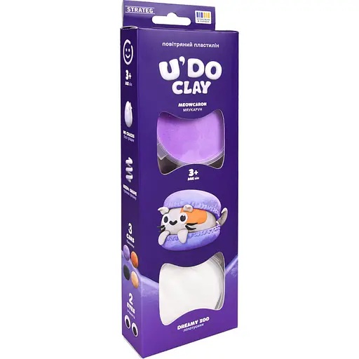 Набор для лепки Strateg U'DO Clay Липотусики Мяукарун (31076) - фото 1