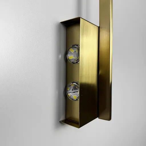 Бра у латунному корпусі із лінзами по лівій стороні 80 см Арт. WJ 011/800 R AB Line F - фото 3