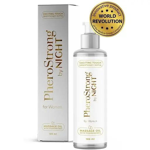 Олія для масажу PheroStrong Massage Oil By Night, 100 мл - фото 2