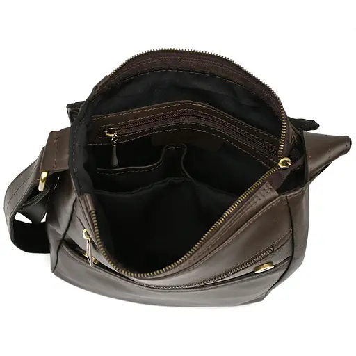 Чоловіча шкіряна сумка А4 через плече TARWA 33х26х8 см sum0028167 - фото 2