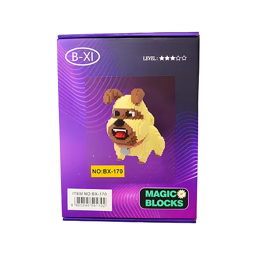 Дитячий конструктор Magic Blocks Таємне життя свійських тварин Мопс Мел на 1500 деталей (170-BX) - фото 3