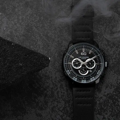 Мужские водостойкие наручные часы Lee Cooper Wolf (Черный) - фото 7
