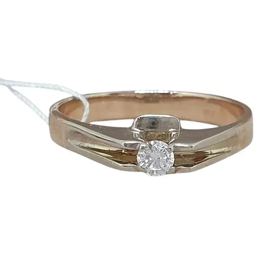 Золотое кольцо Гаразд с бриллиантом. 302399 18