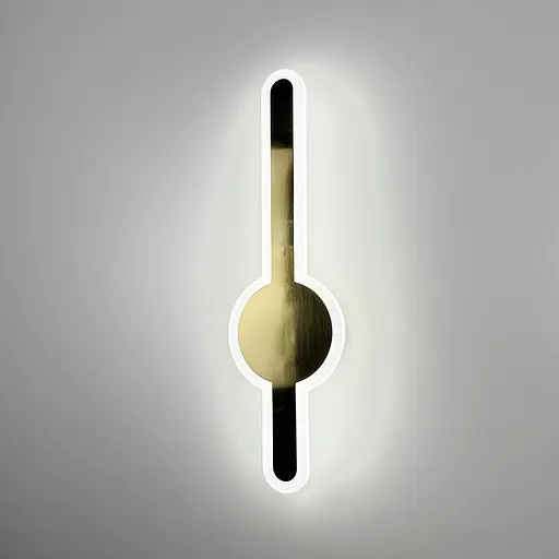 Видовжене світлодіодне латунне бра 40 см Арт. WJ 020/400 AB Line F - фото 5