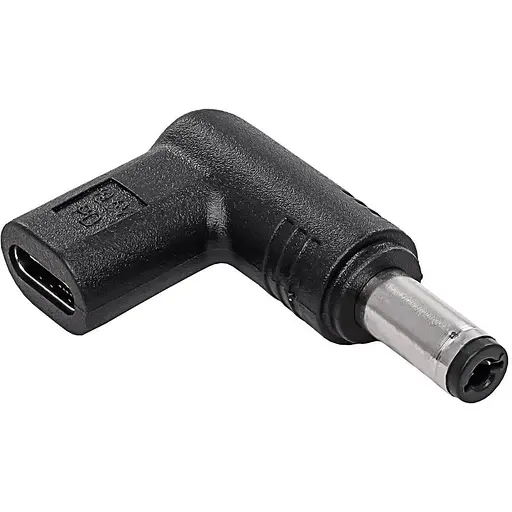 Переходник Type-C to DC Adapter YX-05 PD19 5V 5.5 x 2.1 мм Acer Compe HP Черный