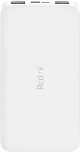 Зовнішній акумулятор Xiaomi Redmi Power Bank 10000 mAh micro-USB Type-C PBXR10W білий - фото 1