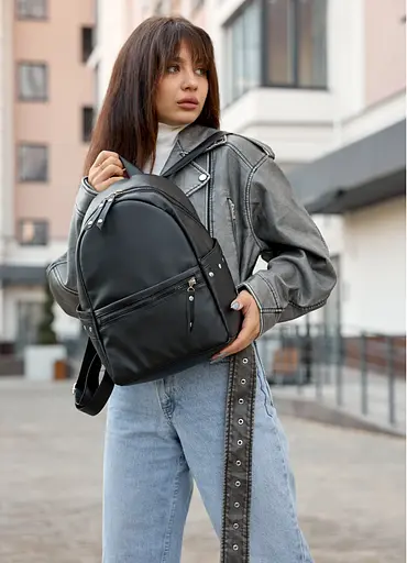 Женский рюкзак Sambag Dali BPTe черный 35 х 25 х 12 см (15378001e) - фото 5